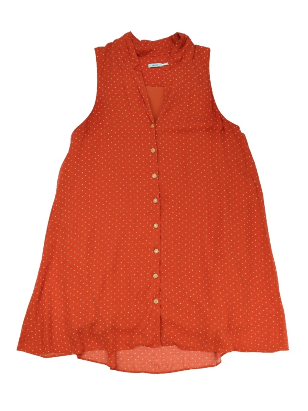 Kimchi Blue Burnt Orange Sleeveless Mini Dress Size Large